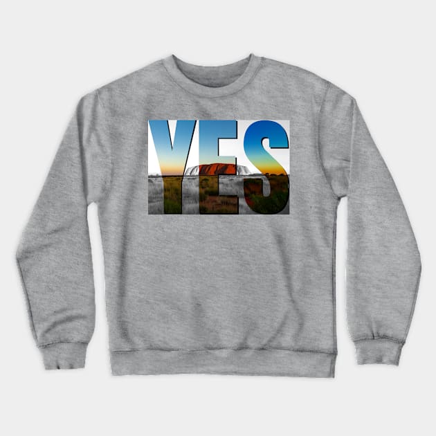 Vote YES to Indigenous Voice To Parliament Australia Crewneck Sweatshirt by Distinct Designs NZ